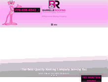Tablet Screenshot of barrelleroofing.com